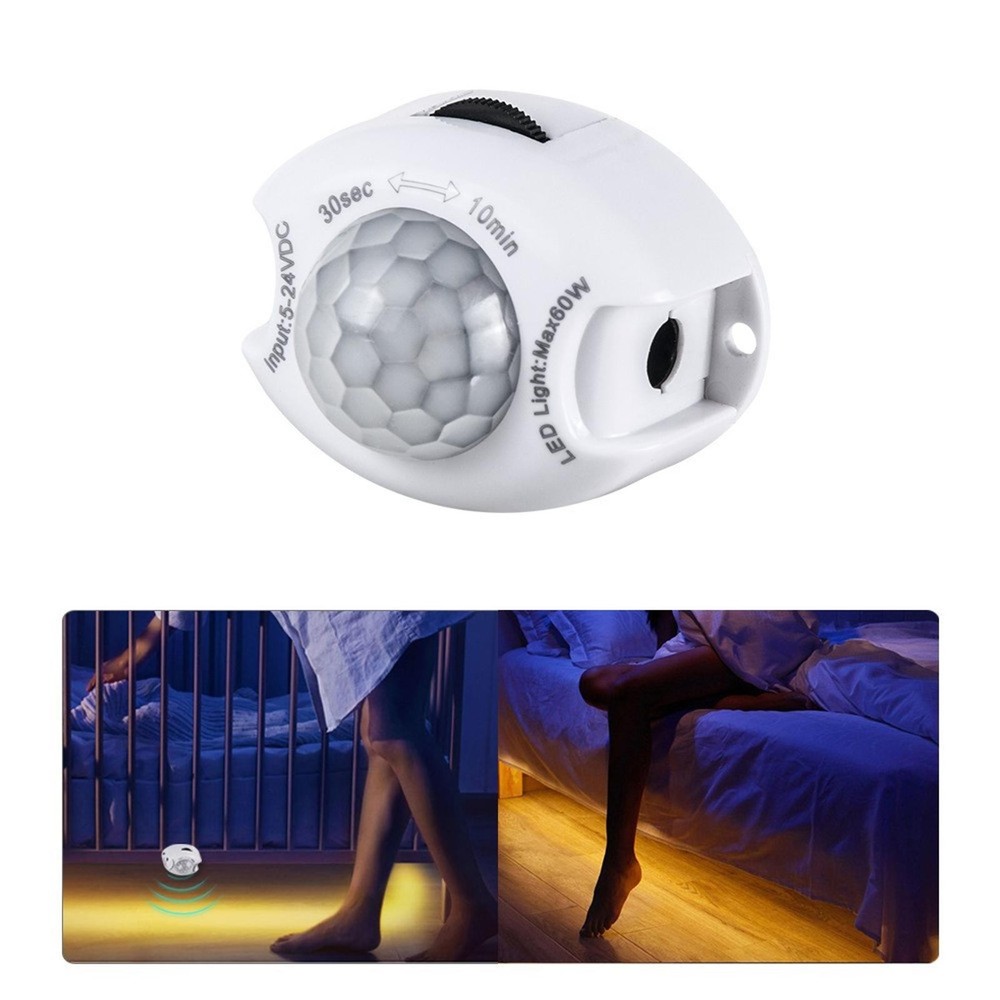 Motion Sensor DC 5V 24V Light Switch Movement Detector Automatic PIR Sen B