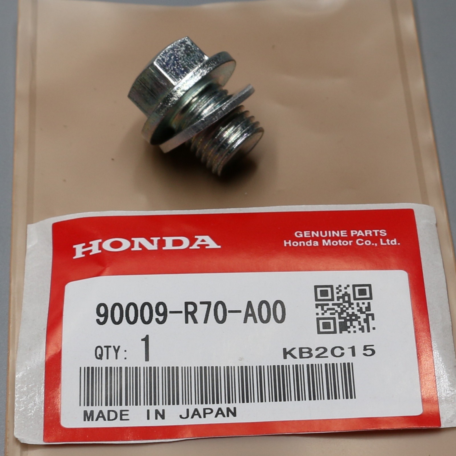 OEM For Honda/Acura Engine Oil Pan Drain Bolt Plug with Washer 90009-R70-A00