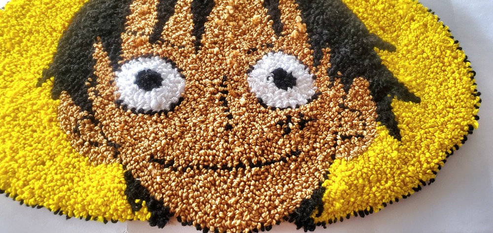 Handmade Luffy Punch Needle Wall Hanging, Coaster