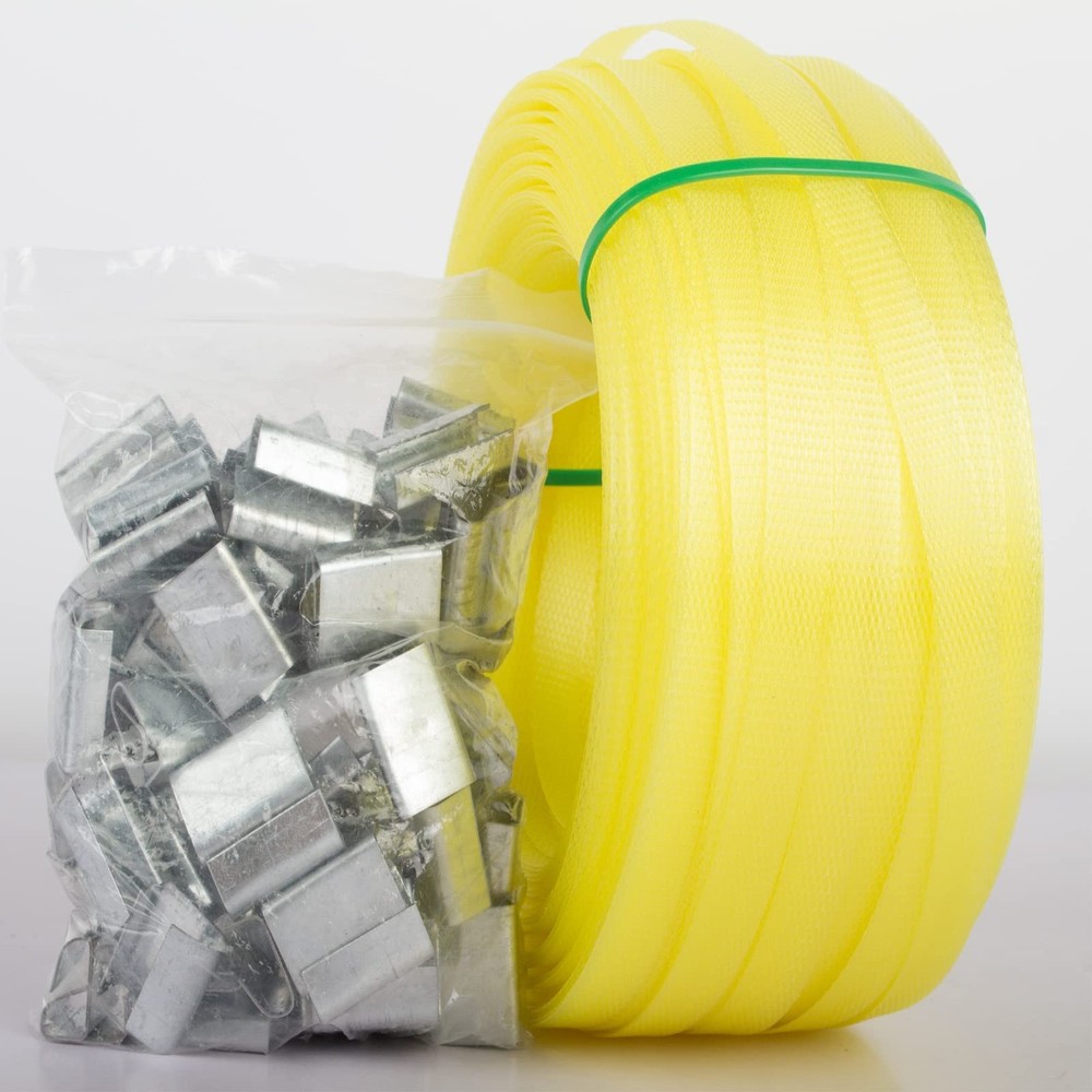 Poly Strap, Polypropylene Strapping, 320' Length, 1/2" Width, 330 lbs. Break ...