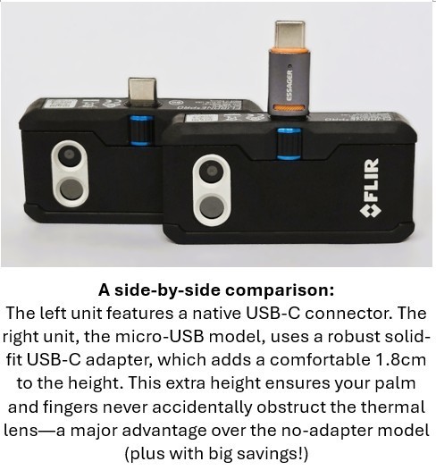 FLIR ONE PRO Android USB-C Adapter Thermal Camera Professional Infrared Imaging