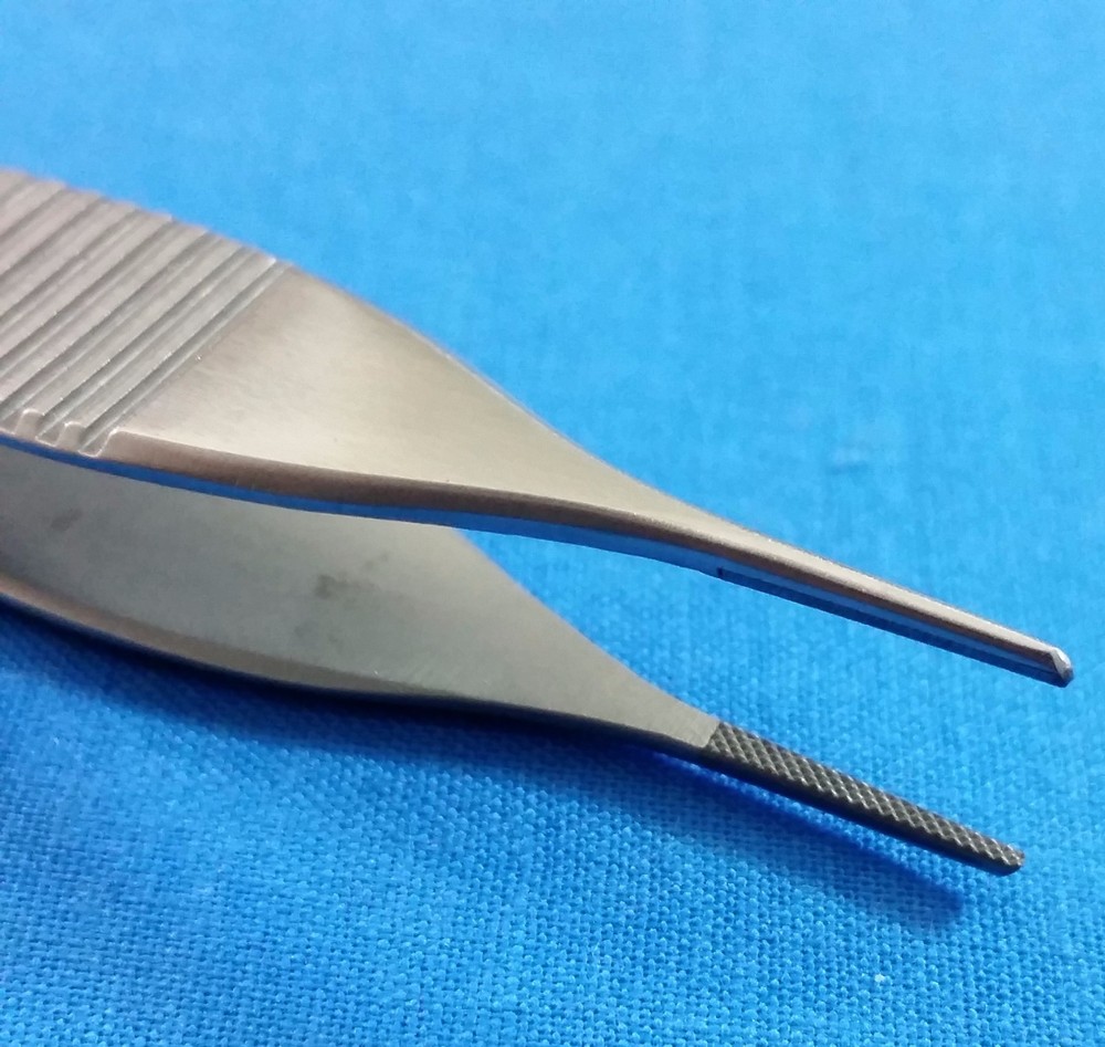 T/C ADSON DRESSING MICRO SURGERY FORCEPS 4.75" SERRATed TUNGSTEN CARBIDE INSERTS