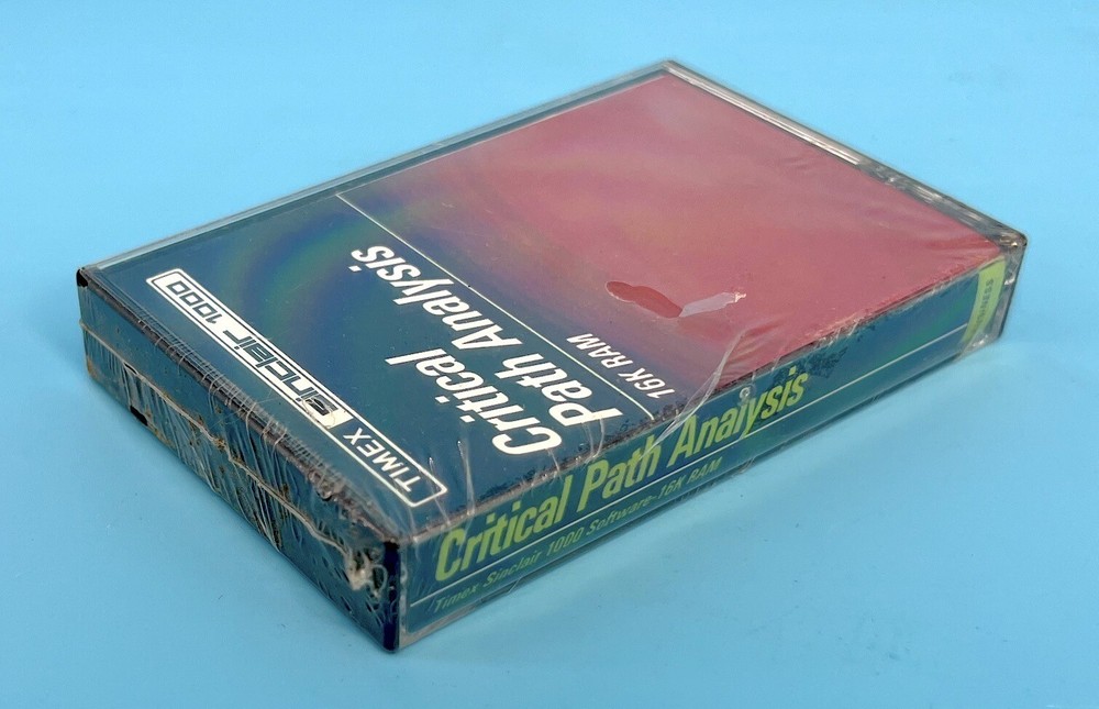 Timex Sinclair 1000 Software Cassette Critical Path Analysis 16K Ram SEALED