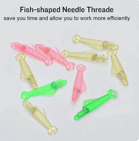 Sewing Machine Needle Threader Fish Shape Random Colors WATCH VIDEO INSTRUCTIONS