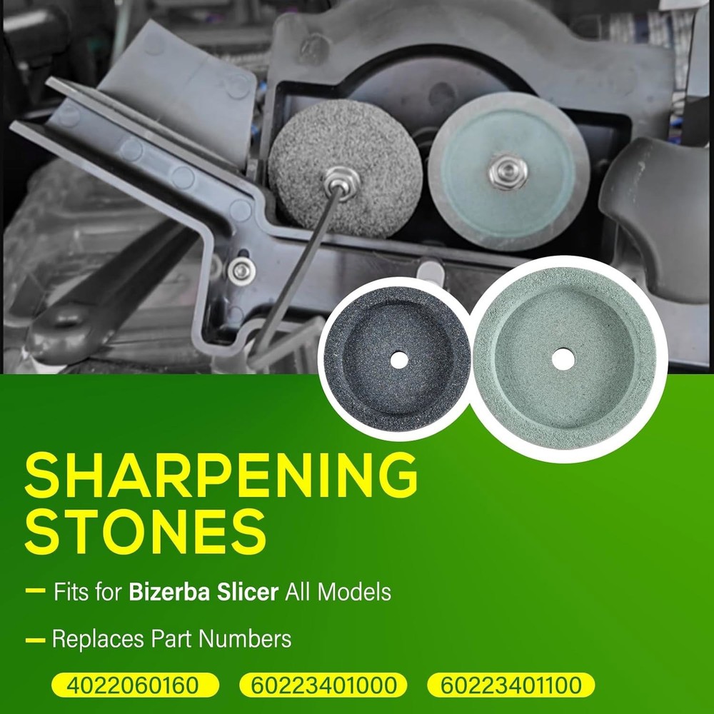 For Bizerba Slicer Grinder Sharpening & Honing Stone Set Replace for 4022060160