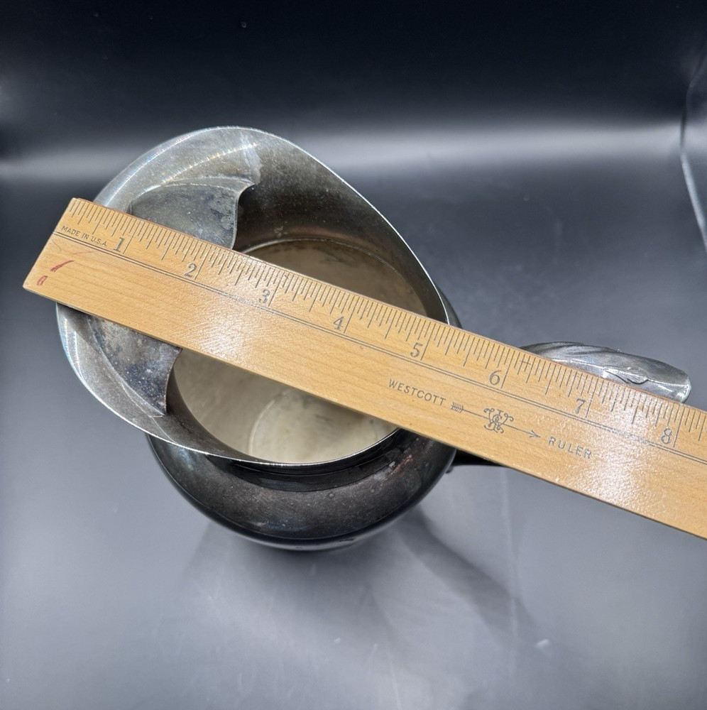 WM A Rogers Water Pitcher With Ice Lip