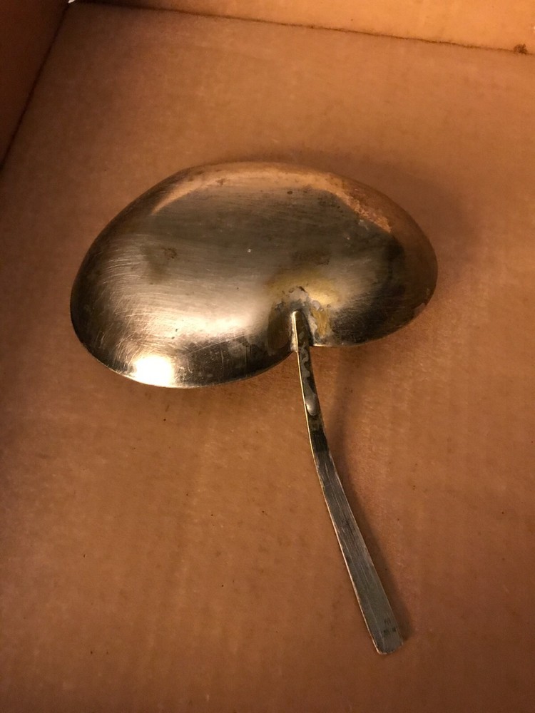 Vintage Silver plate Three Crowns Silversmiths Heart Shape Waterlily Tray Dish