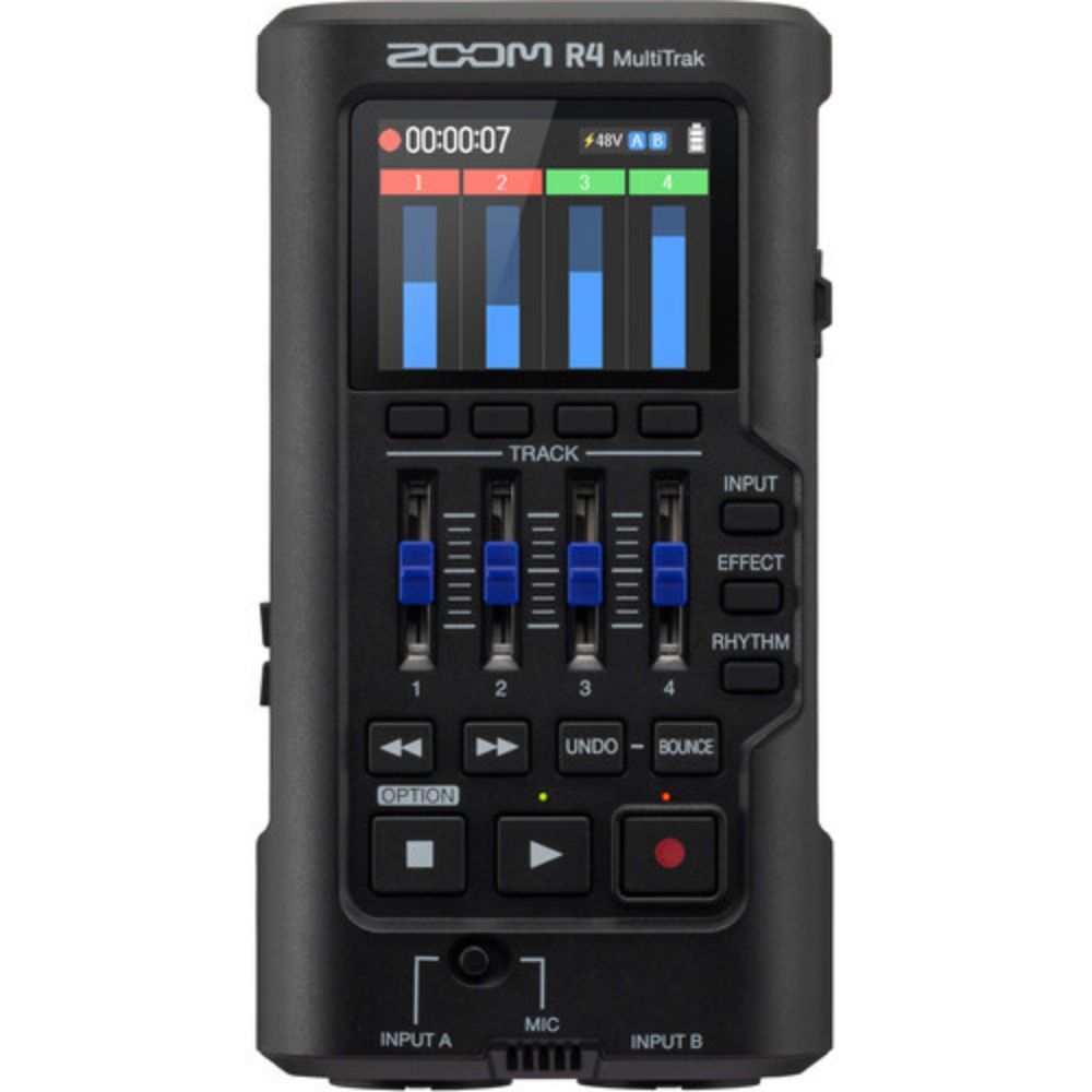 Zoom R4 MultiTrak 32-Bit Float Recorder w/ Stereo Bouncing, Headphone & Card KIT