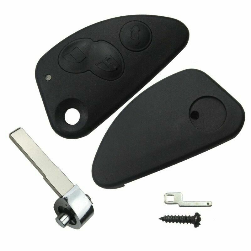 Shell key cover compatible for Alfa Romeo 147 remote control 3 buttons replacement