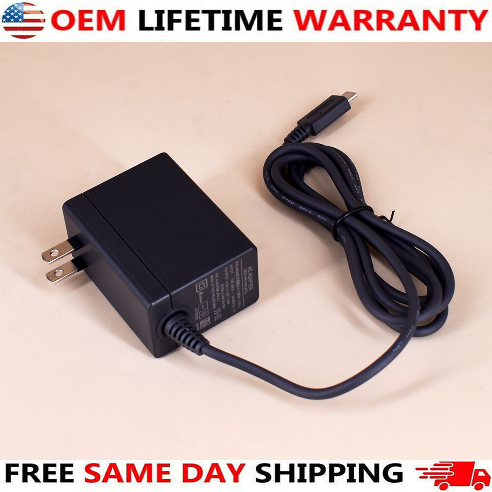 New Official Nintendo Switch +OLED AC Power Adapter Supply OEM Charger HAC-002