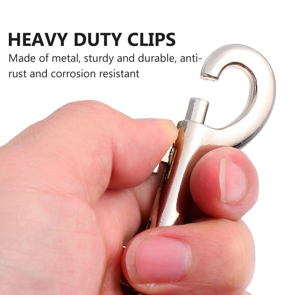 Double Ended Trigger Hook Snap Clips 4 Pcs for Ropes and Chains