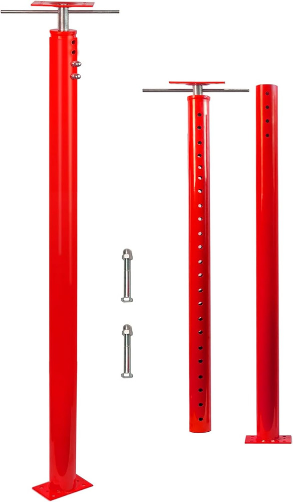 2 Pack House Jack Post Pole for Leveling, 48"-96" Adjustable House Floor Jacks,