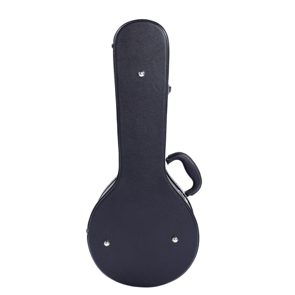 A-Style Mandolin Hardshell Case - Contoured Padded Lockable Black Finish