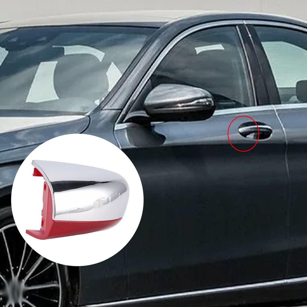 Front Left Door Handle Cover A0997661700 – Red Plastic Cap Replacement For