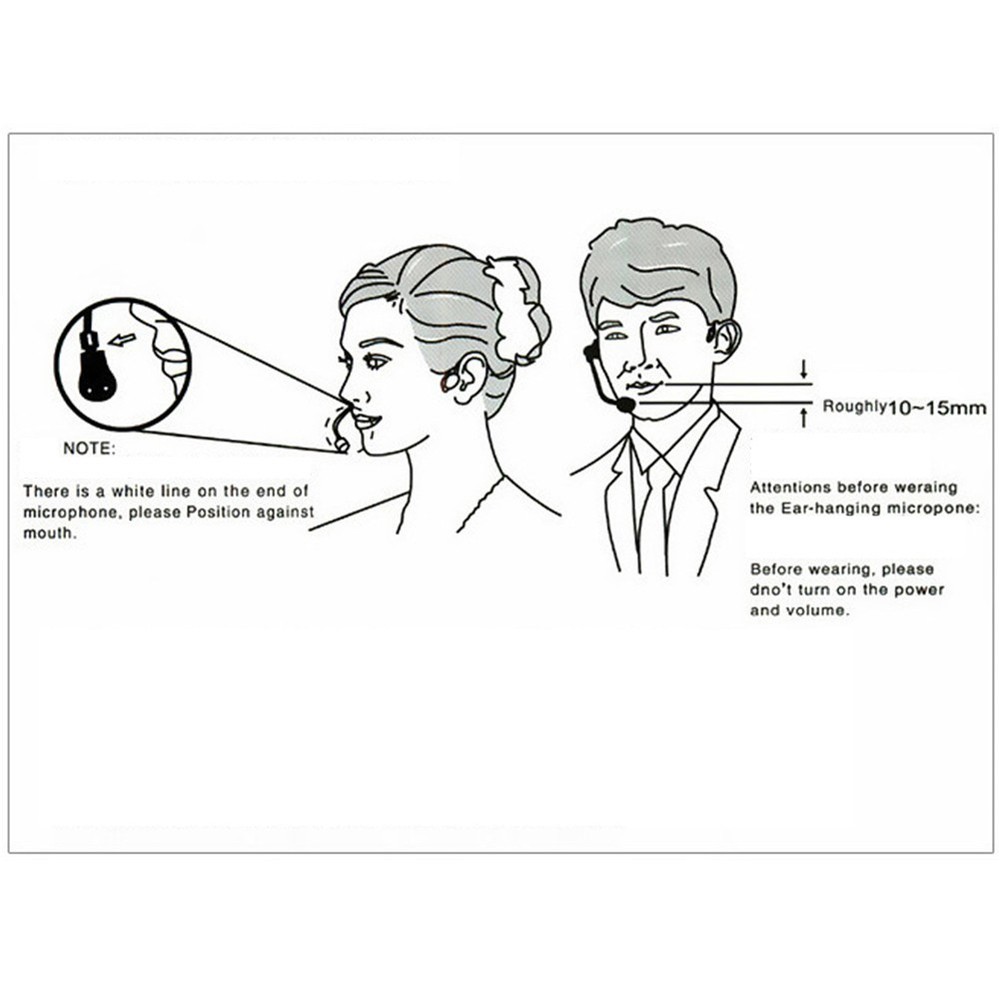 Headset Microphone Microphone For Teaching Head-mounted Wired Headset Microphone