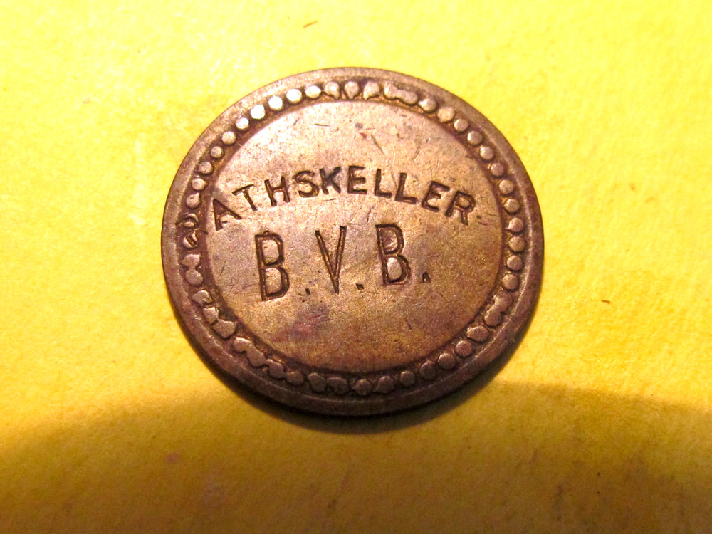 Token - Vintage Rathskeller B.V D.  (bourbon) 10c  with error