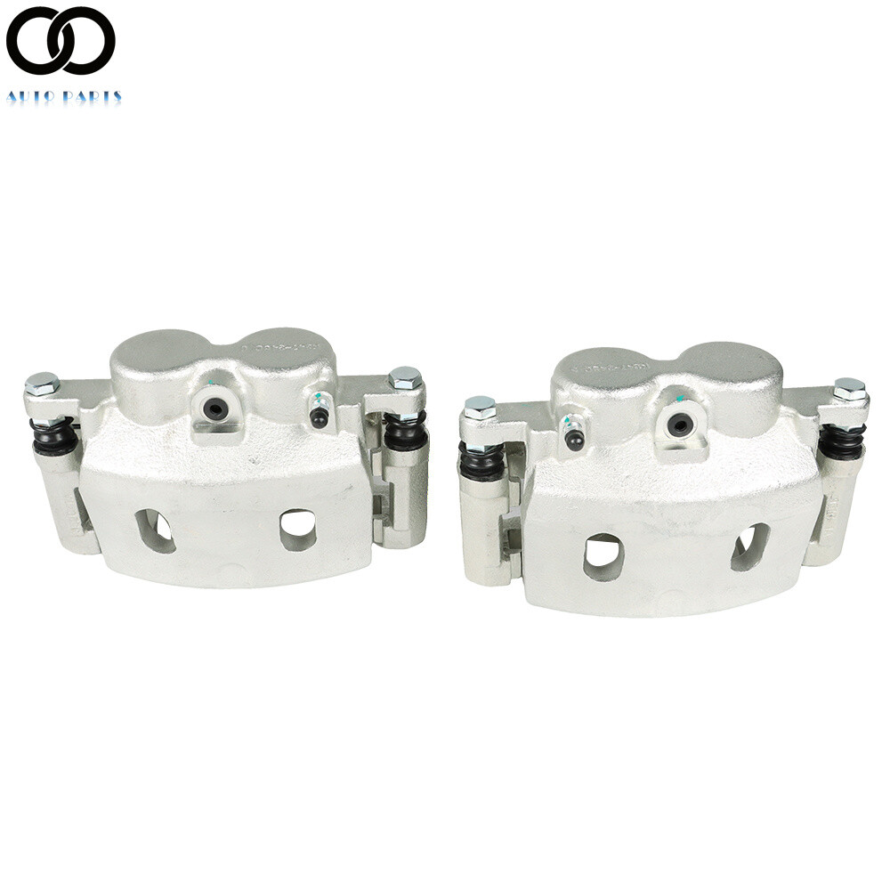 Pair Front Brake Calipers For Chevy Silverado 1500 2008-2018 GMC Sierra Yukon