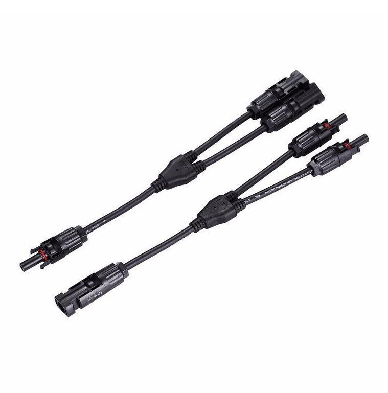 Solar Panel Cable Wire Connector PV Wire Branch T Y Splitter Adapter