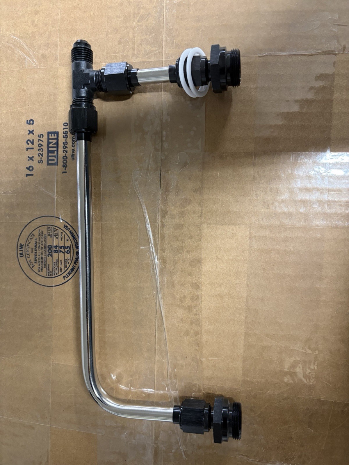 Mooneyham Blowers Holley double pumper stainless carb lines polished drag