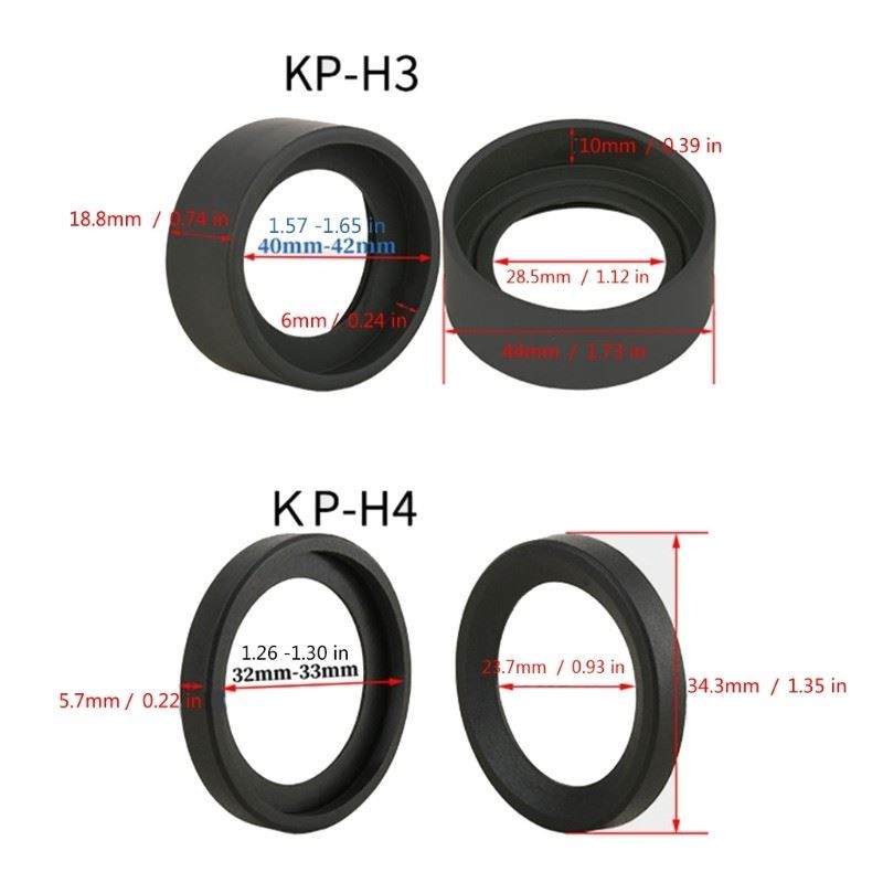 Stereo Microscope Soft ABS Eyepiece Guards Flat AngleS Eyepiece Covers for Lab