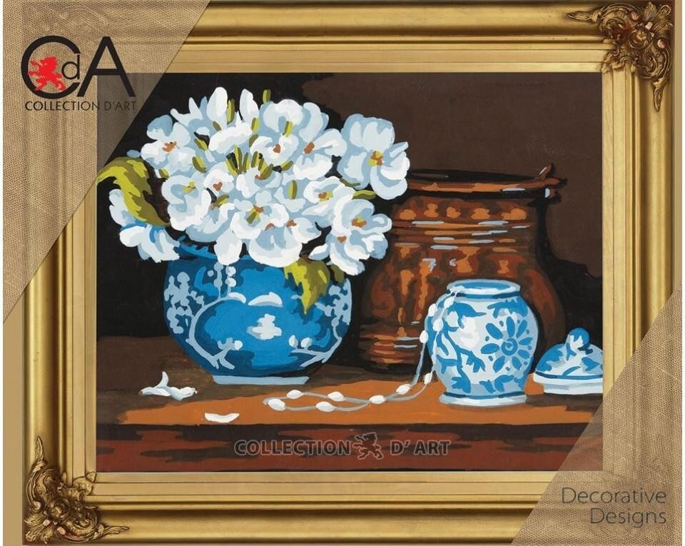 "Peony"  Printed Needlepoint Tapestry  Canvas 6256