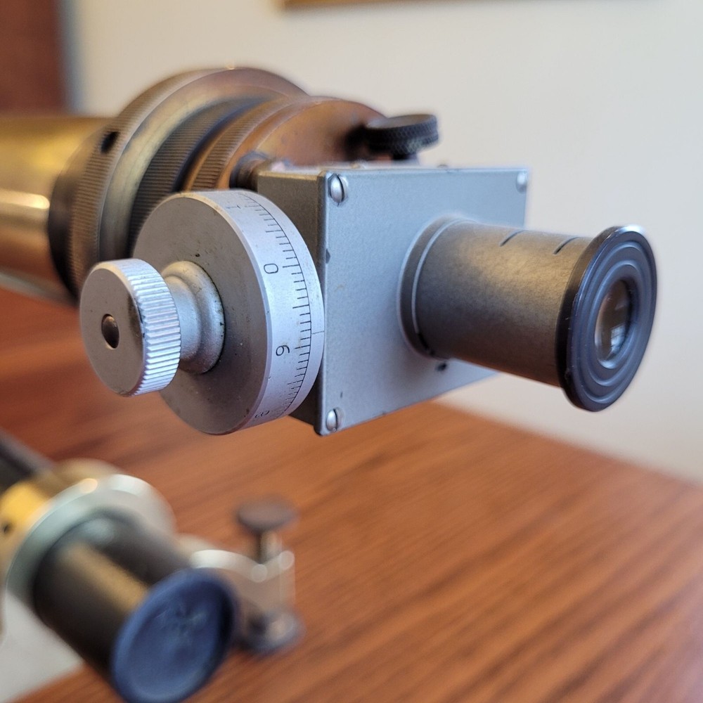 Antique 19th Cent Brass Spectrometer Ellipsometer Nobel Prize Debye Spectroscope