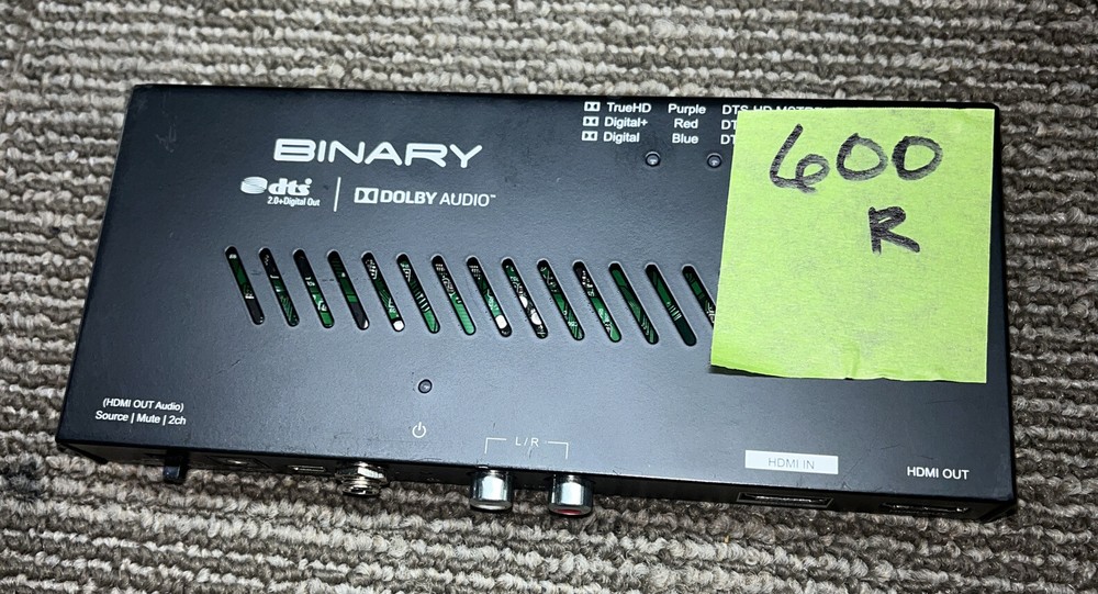 Binary B-240-HD-2AC Audio Extractor 600 Box 62