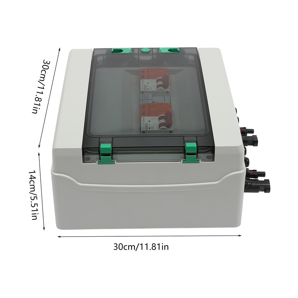 DC 500V/1000V Solar PV Combiner Box 2 Strings Circuit Breaker for Solar Panel