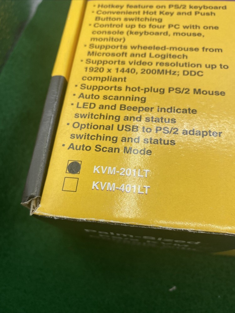 Genuine Power Reach Lite CompuCable Console KVM Switch Controller KVM-201LT