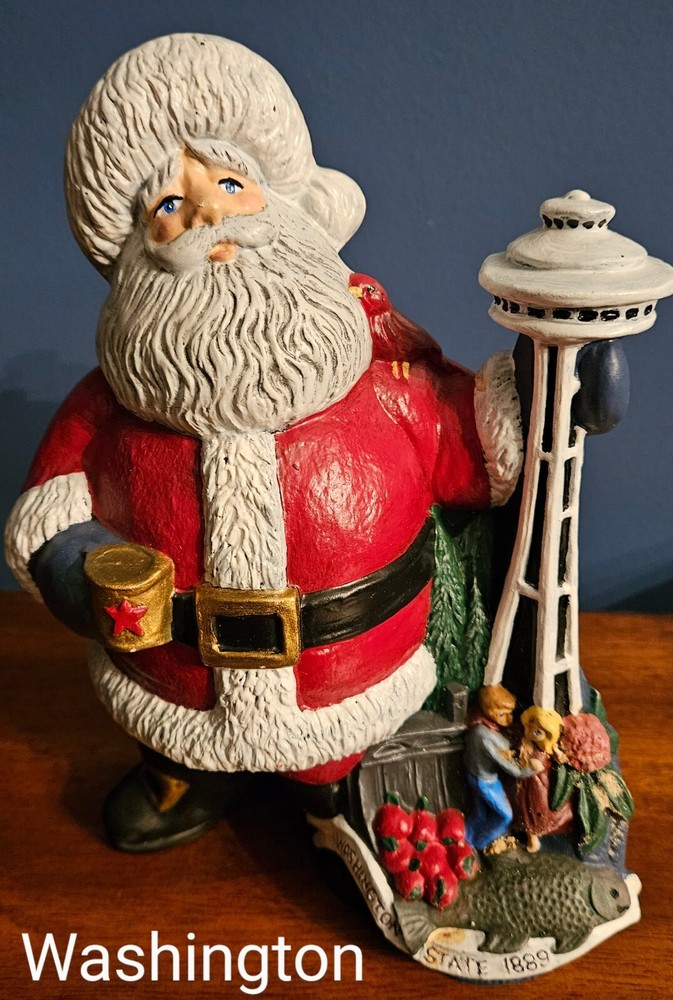 State Santa Claus Figurines (Handpainted, Sold Separately)