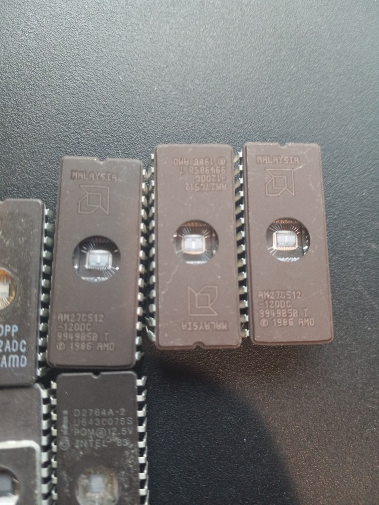 QTY 10 Assorted UV Erasable EPROMs