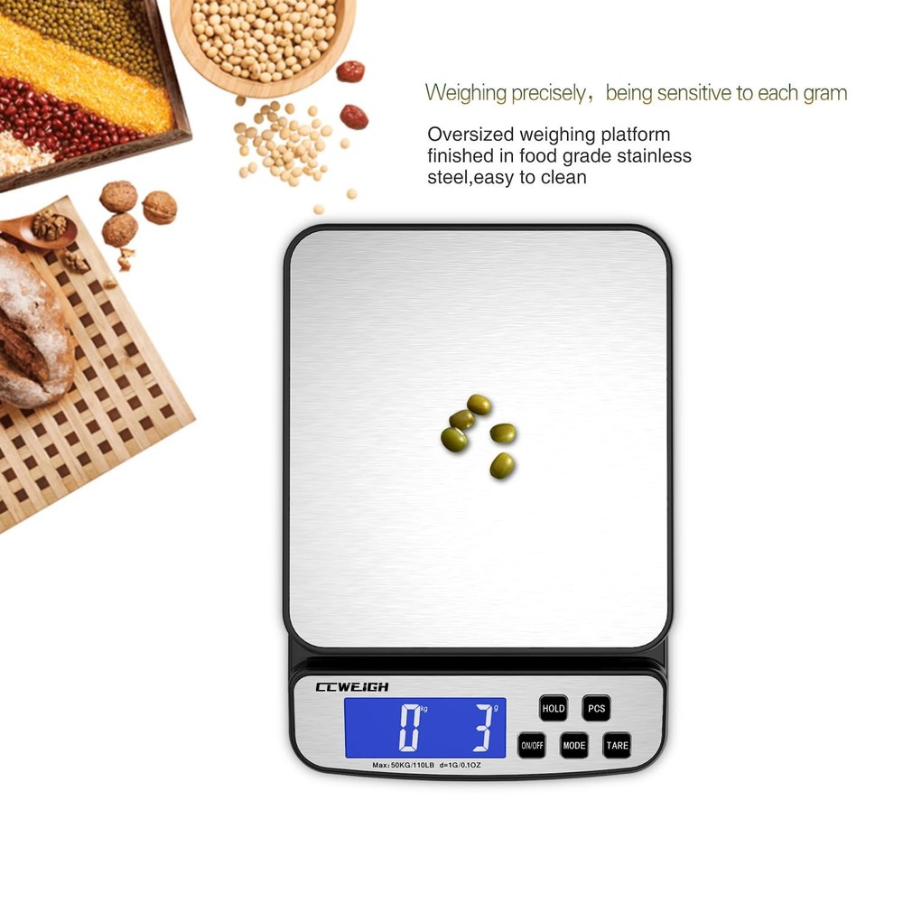 110 LBS Digital Shipping Postal Scale With Hold Counting Function For Packages