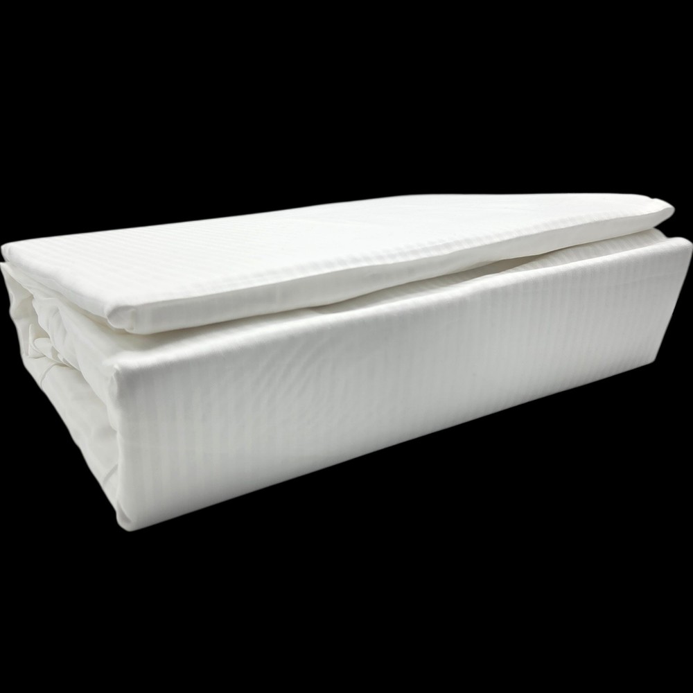 Hampton Luxury King Size 4pc White Sheet Set 1500 Thread Count Cotton Blend