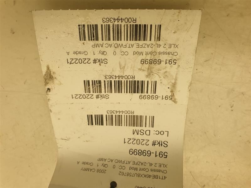 07-09 TOYOTA CAMRY TEMPERATURE CONTROL MODULE CHASSIS ECM ASSEMBLY