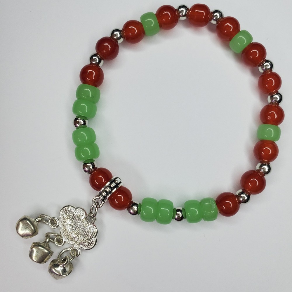 Hand crafted artisan unique gemstone bracelet