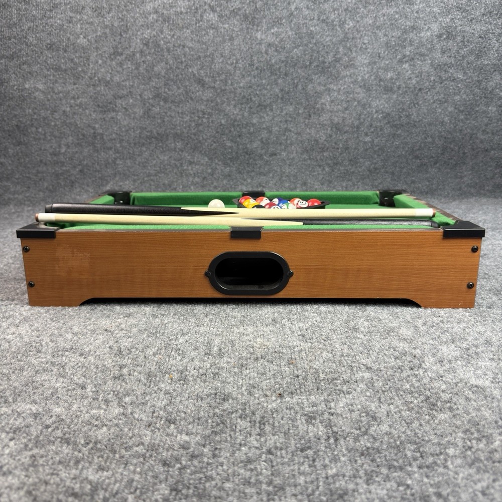 Mainstreet Classics 20" Mini Pool Table Billiards Game Set Portable Tabletop Fun