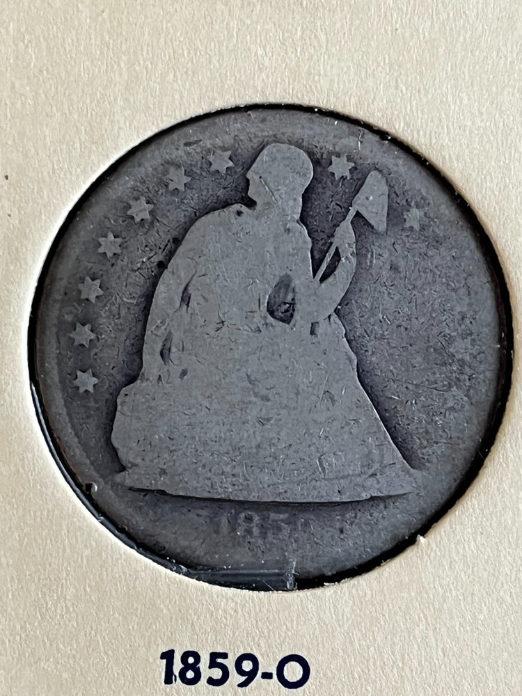 1859-O Seated Dollar