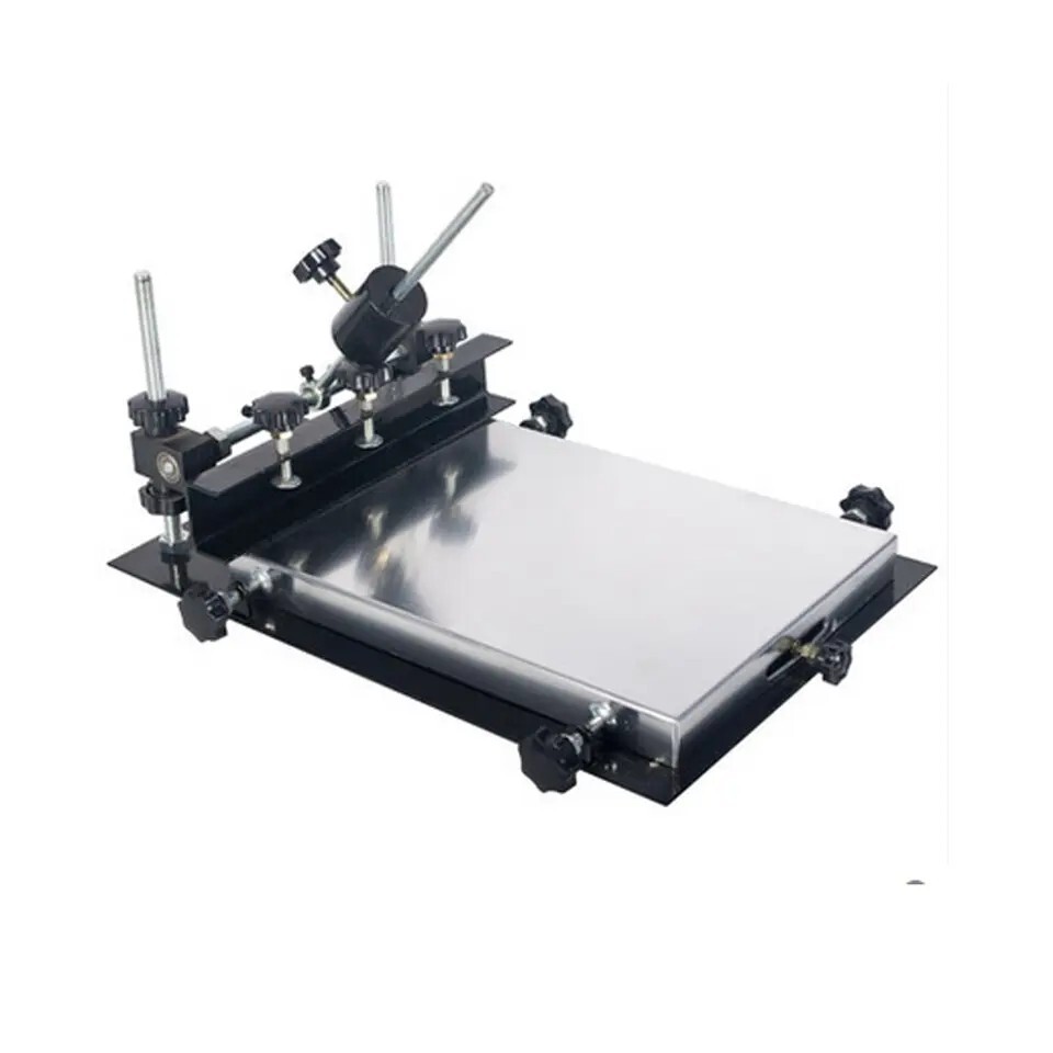 Manual Screen Printing Table Flat Screen Ink Solder Paste Printing Machine，