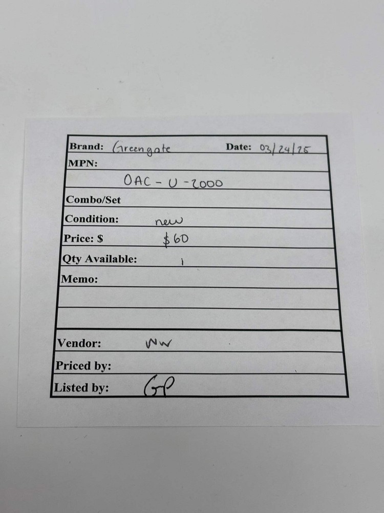 Cooper Controls OAC-U-2000 Greengate Ceiling Sensor