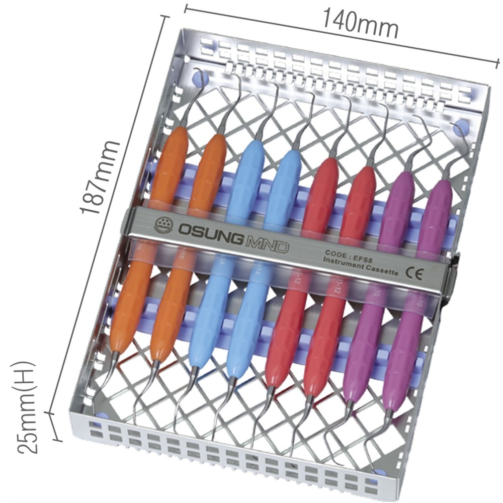 Dental Instrument Cassette for 8 Instruments, EFS8 (#10)