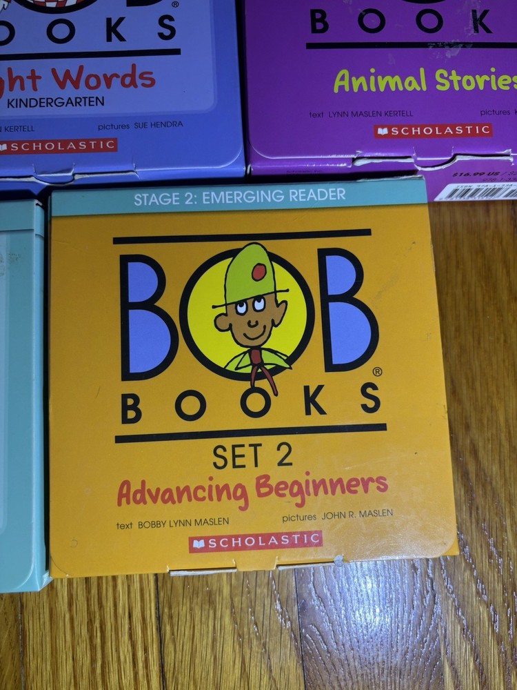Set of 5 Complete Bob Books Scholastic Beginning & Emerging Reader Sight Words