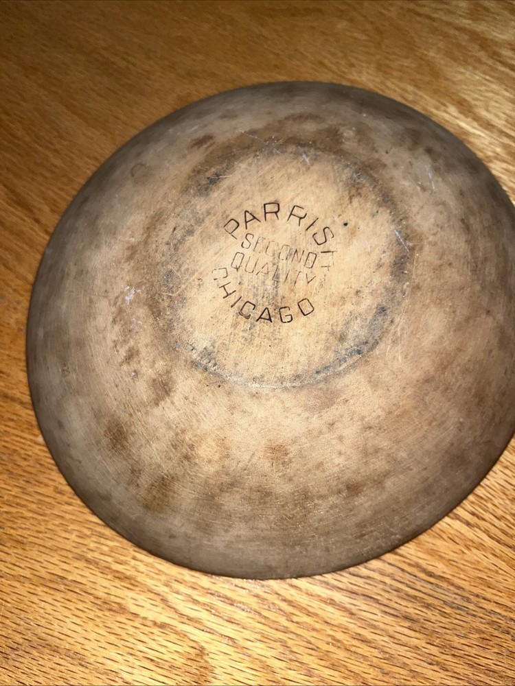 Parrish Chicago Wood Bowl Second Quality Primitive Approx. 8.5” Used