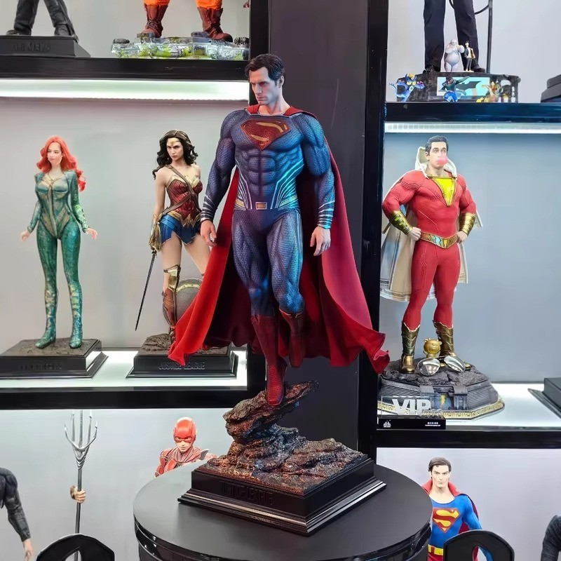 Justice League Superman Metal Statue.