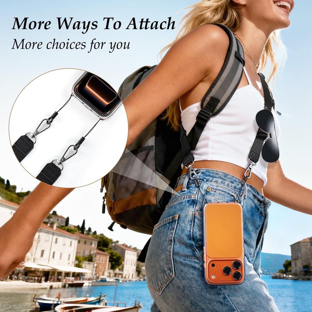 Multifunctional Phone Lanyard Black