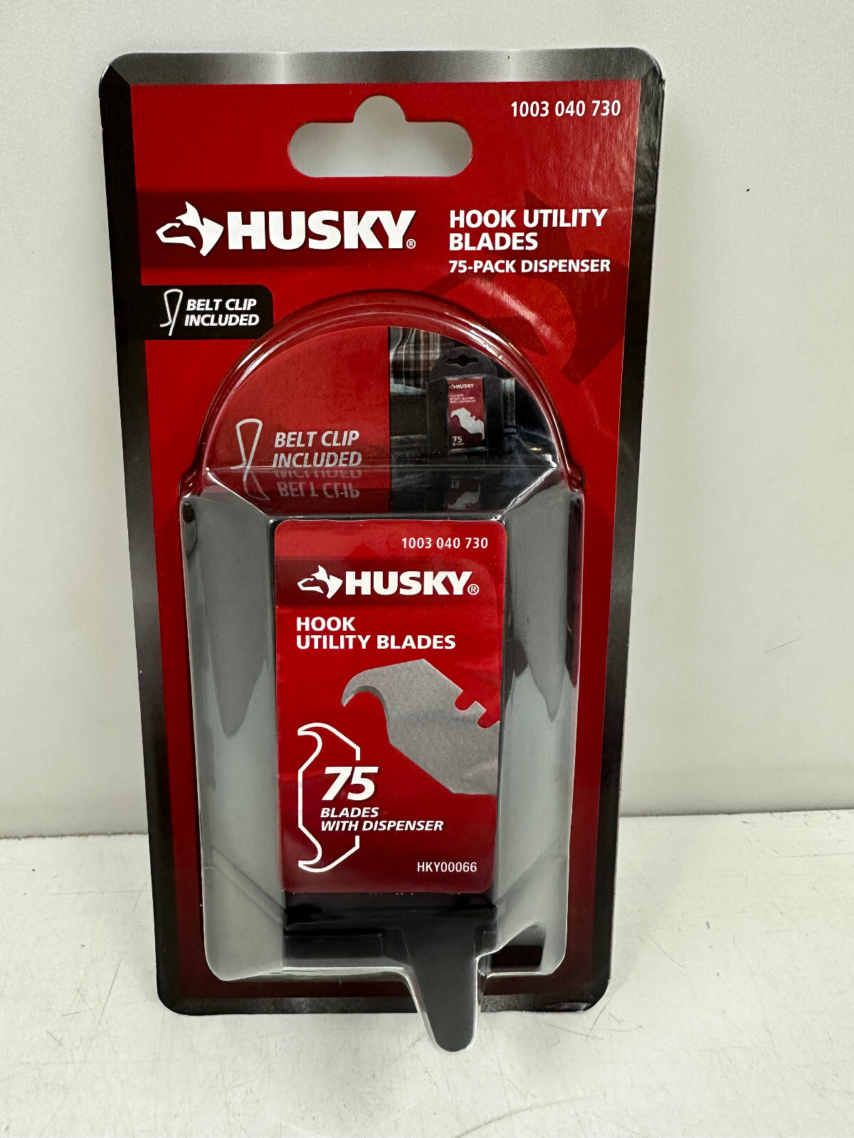 Husky Hook Blades (75-Pieces) with Belt Clip