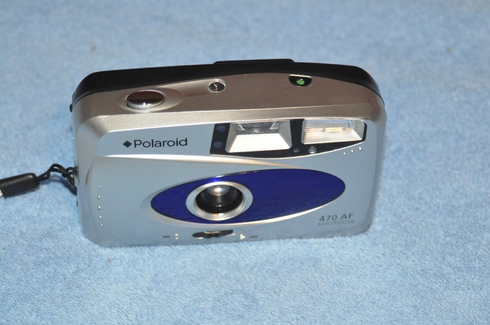Polaroid 470 AF Auto Focus 35mm Camera With Flash Tested And Working