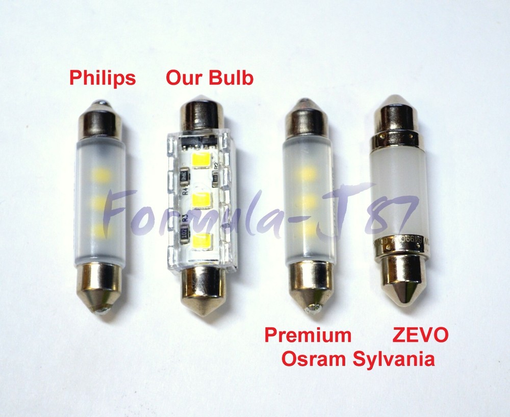 LED 5W Light CANbus DE3175 White 6000K Two Bulbs Interior Dome Replace Upgrade