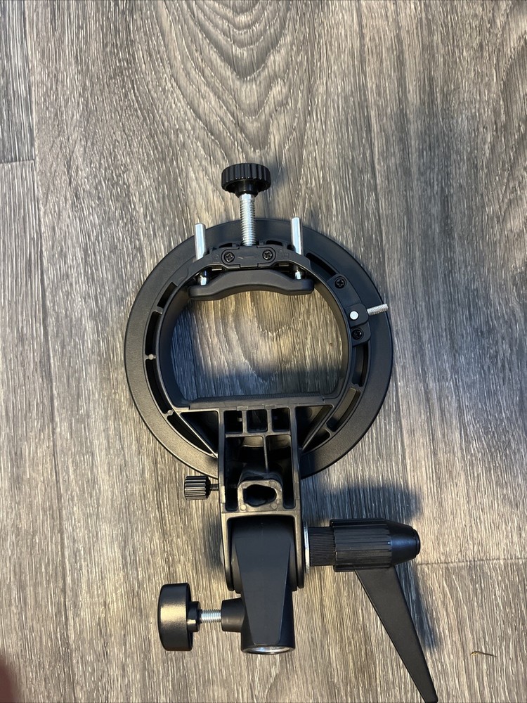 Godox S-type Bracket Bowens Mount Holder for Speedlite Flash - Black