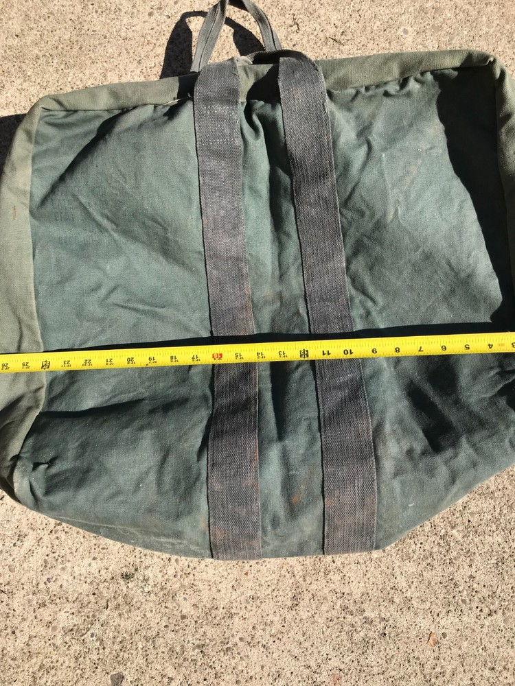 Heavy Canvas U.S. Aviator Kit Bag 1980's Dated Sec Ops Used