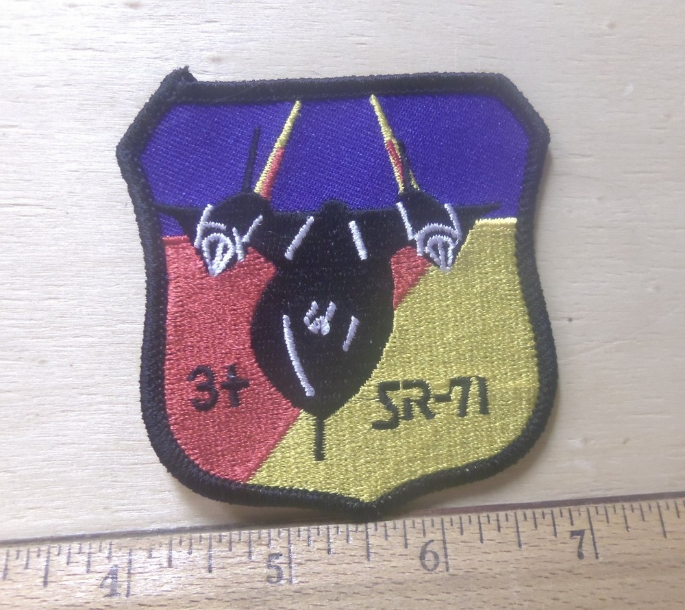 US Air Force - SR-71 Shield Stealth Aircraft Embroidered Patch
